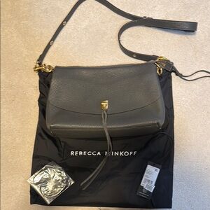 Rebecca Minkoff Gray Leather Shoulder Bag